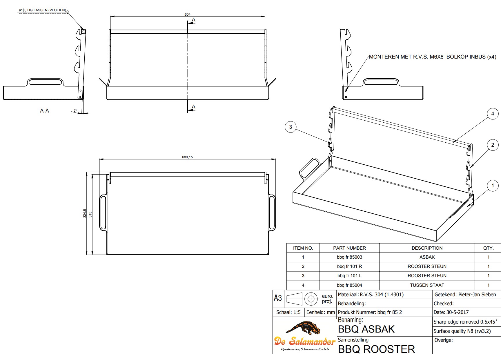BBQ Rooster Front 85 2