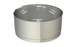 EK ø 100mm deksel tbv T-stuk