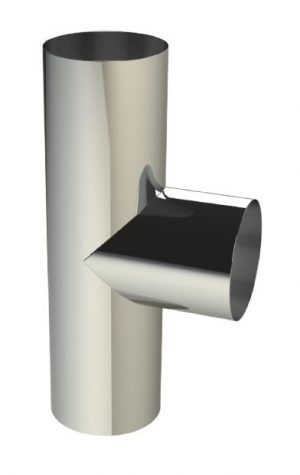 EK ø 125mm T-stuk 90º + deksel