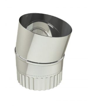 EK ø 125mm segmentbocht 15º