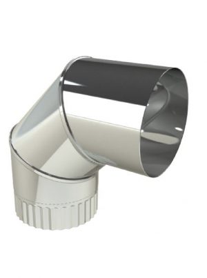 EK ø 125mm segmentbocht 90º 3-delig gelast